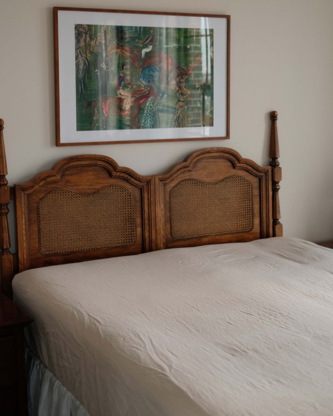 Linen Fitted Sheet in Beige