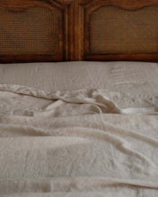 Linen Flat Sheet In Beige