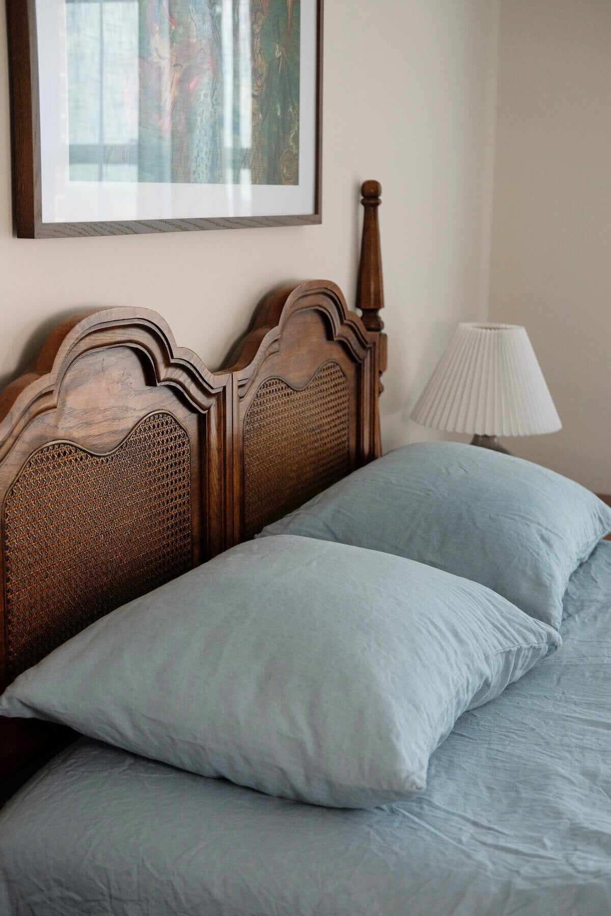 Linen Pillowcase Set in Mist