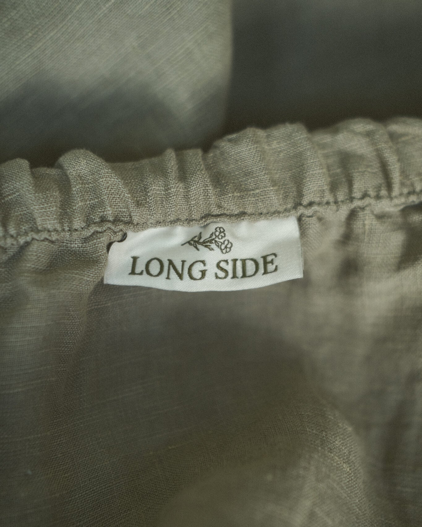 Linen Fitted Sheet in Sage
