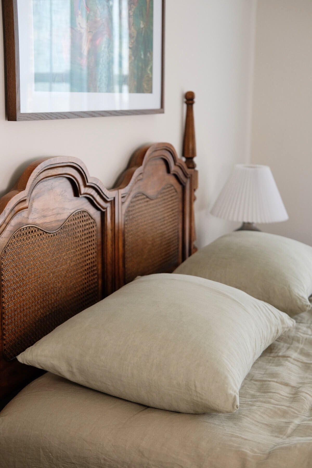 Linen Pillowcase Set in Sage