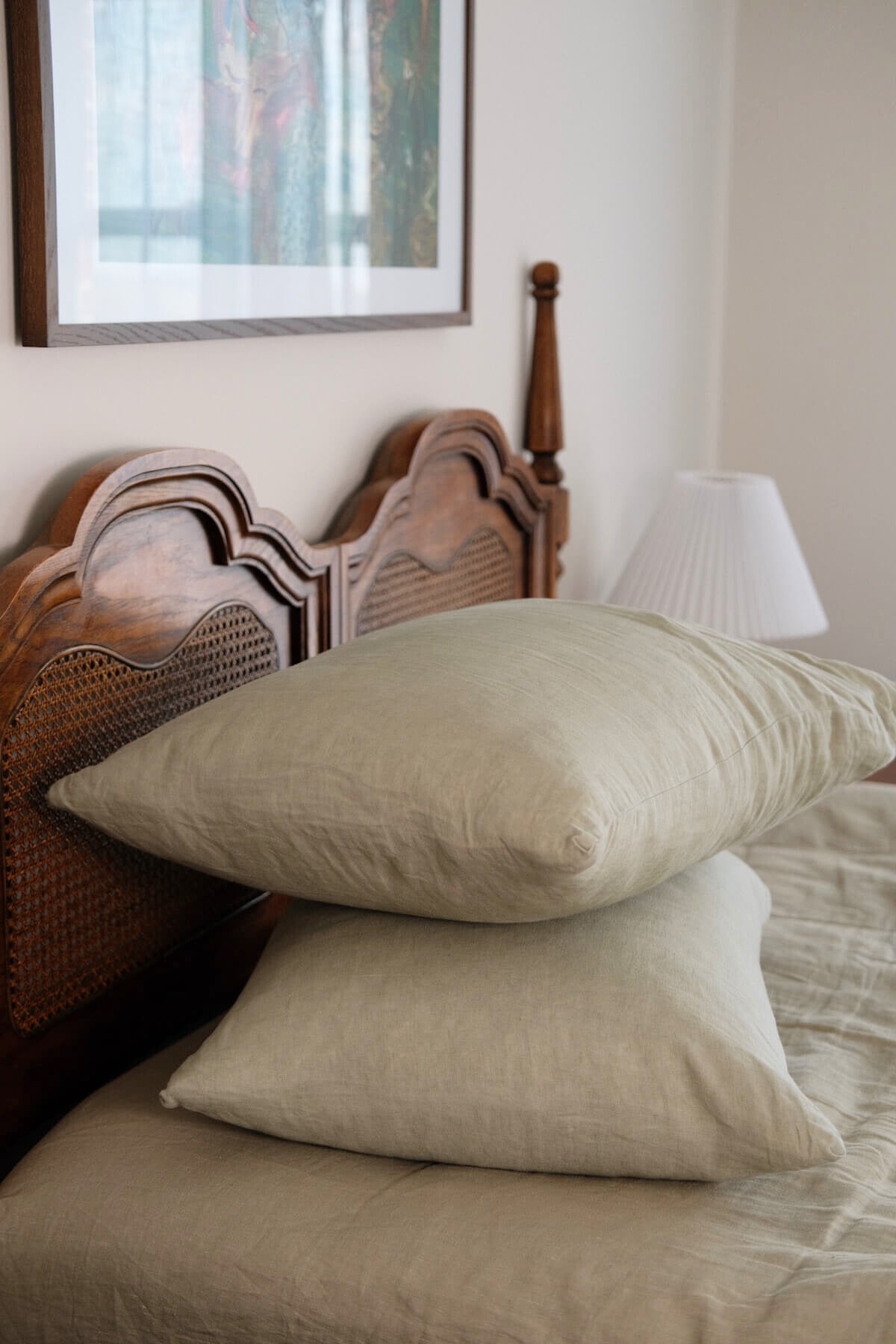 Linen Pillowcase Set in Sage