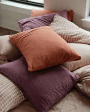 Linen Pillowcase Set in Terracotta
